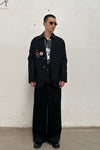 HED MAYNER extended trousers AW22_P57_BLK/WO